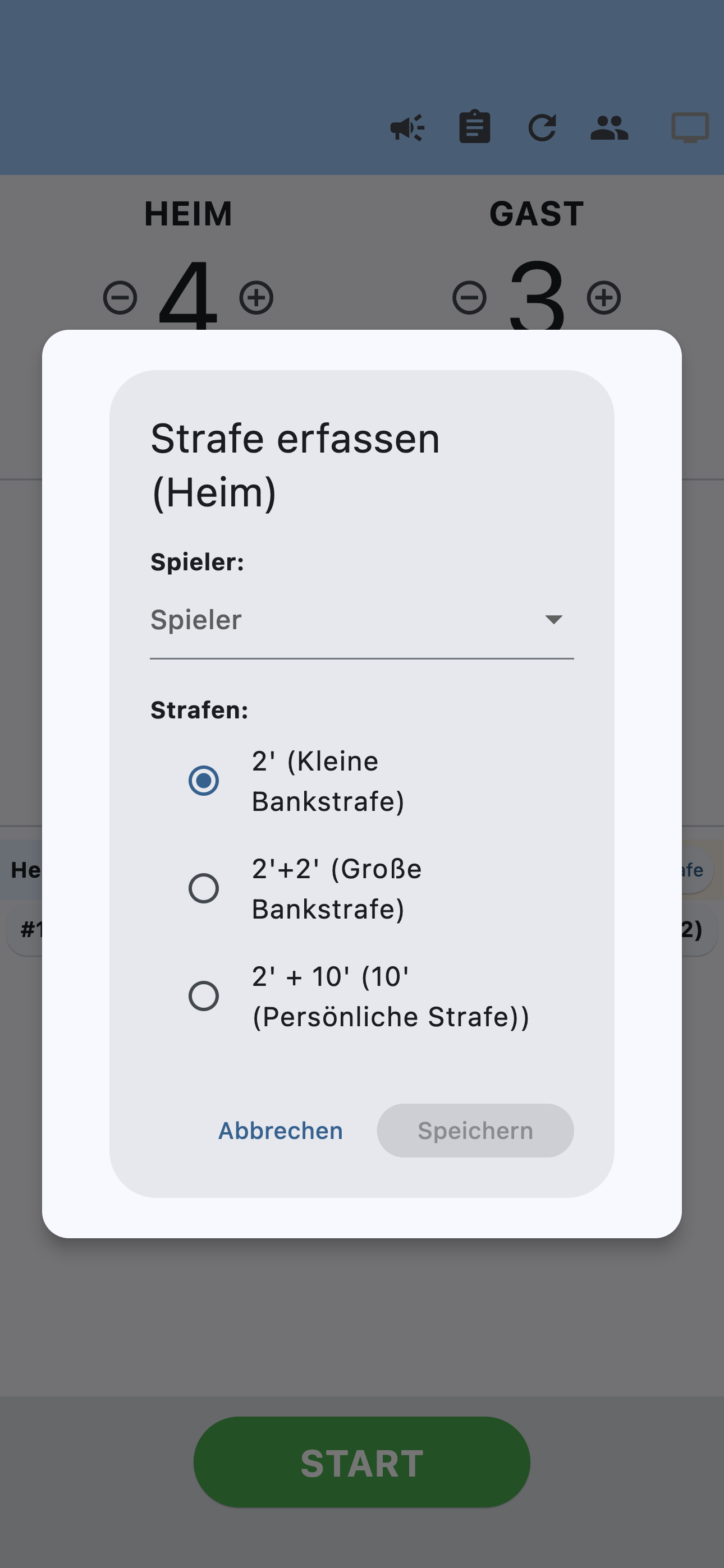 Floorball Clock Android Strafen