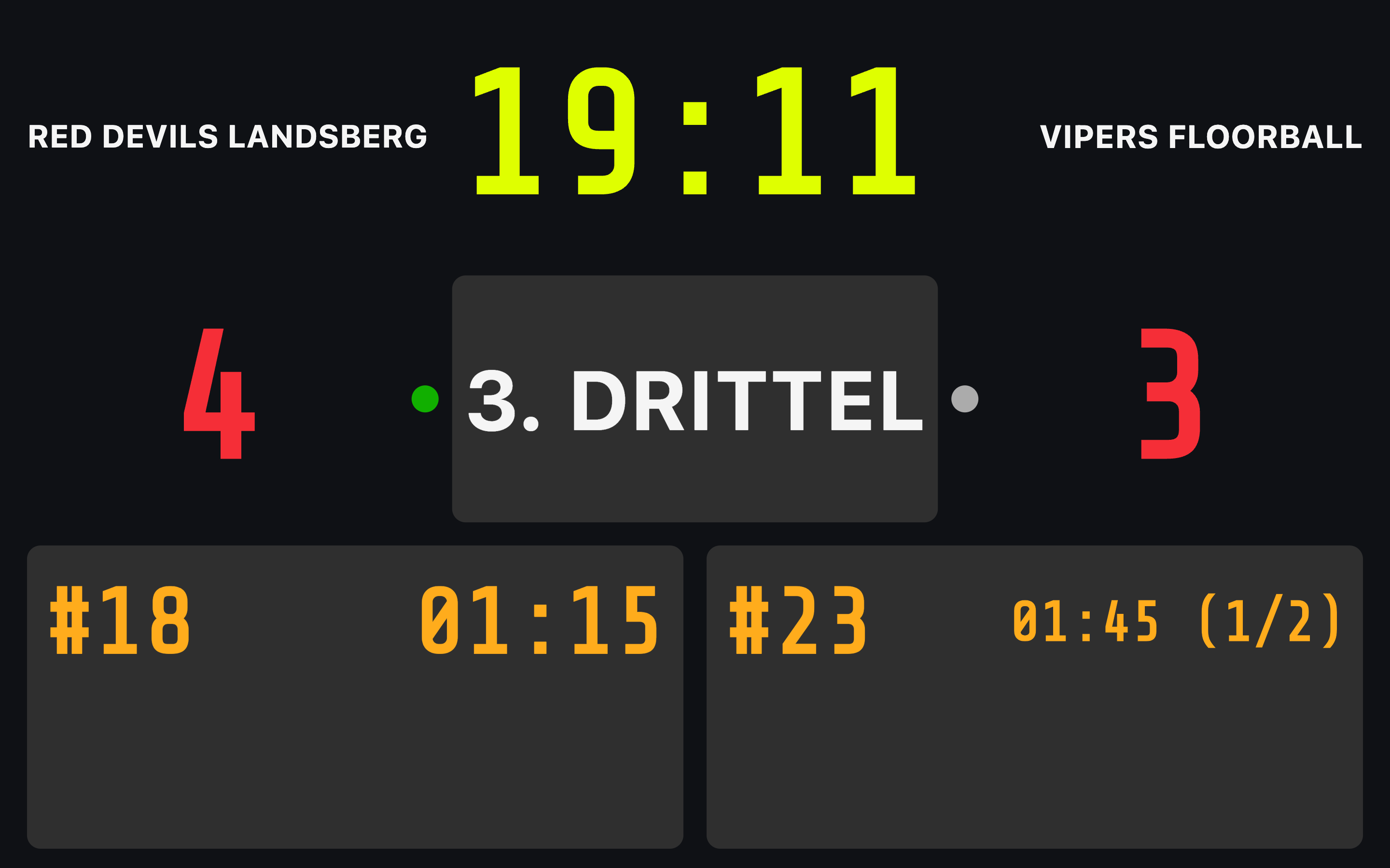 Floorball Clock Mac Multi-Display Scoreboard