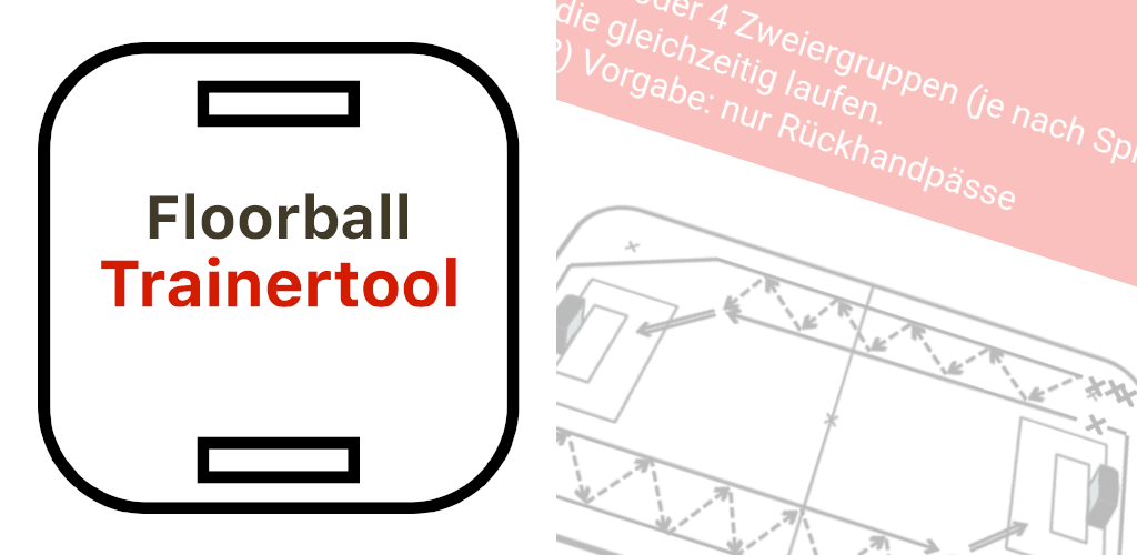 Floorball Trainertool Screenshot Funktionsgrafik